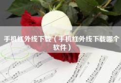 手机红外线下载（手机红外线下载哪个软件）