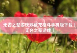 无名之辈游戏双截龙格斗手机版下载「无名之辈游戏」