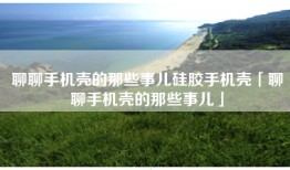聊聊手机壳的那些事儿硅胶手机壳「聊聊手机壳的那些事儿」