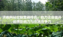 济南网站定制营销排名，助力企业提升品牌影响力与市场竞争力