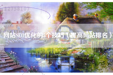 网站SEO优化的5个技巧（提高网站排名）