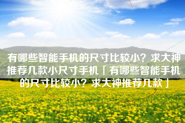 有哪些智能手机的尺寸比较小？求大神推荐几款小尺寸手机「有哪些智能手机的尺寸比较小？求大神推荐几款」